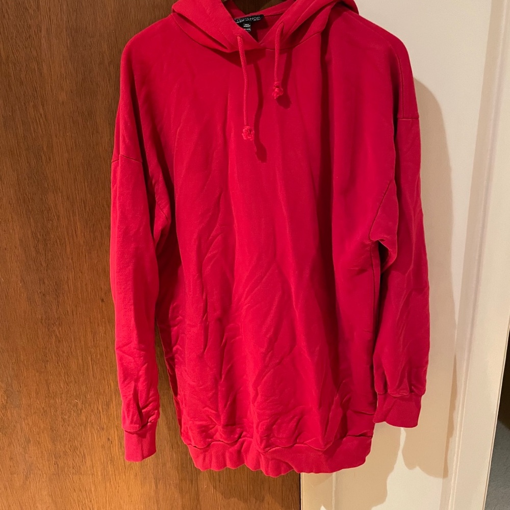 Topshop Red Sweatshirt